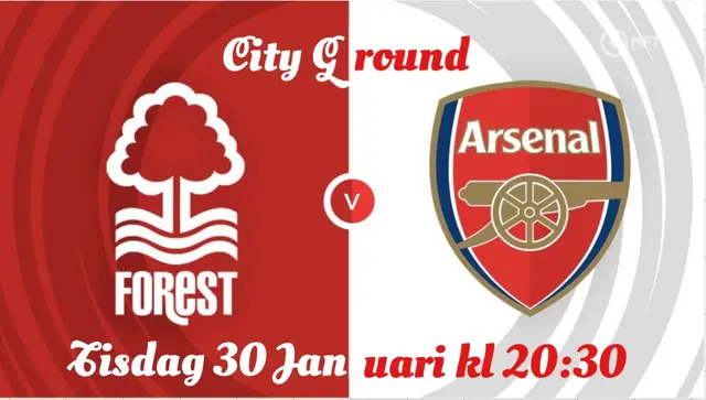 Inför Nottingham Forest - Arsenal FC