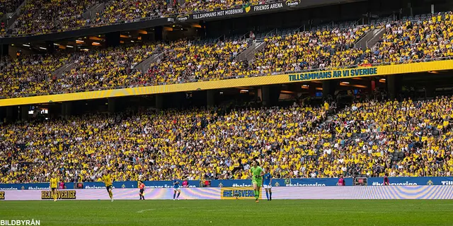 Damlandslaget till Friends Arena