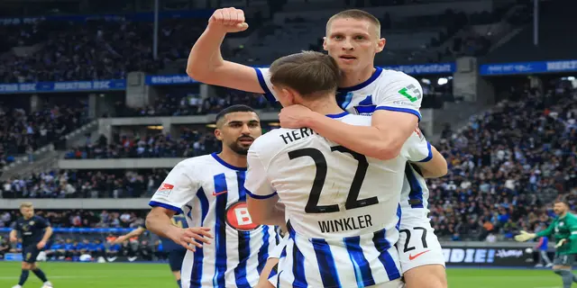 Målfyrverkeri och seger för Hertha