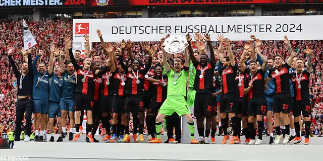 Leverkusen historiska efter seger i sista omgången