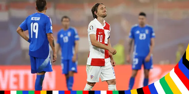 Kroatien – Italien 1-1: brutalt avslut på matchen!