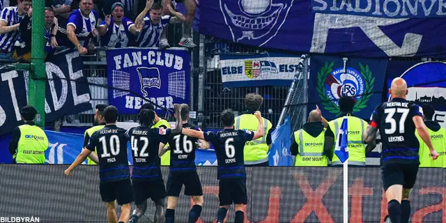 Hertha knep en poäng i Hamburg