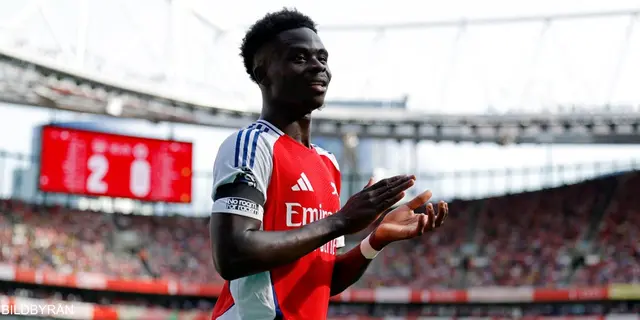 Bukayo Saka - yngst till 50 mål hos Gunners