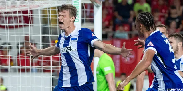 Hertha tog samtliga poäng i målrik tillställning