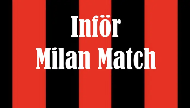 Inför Milan - Como