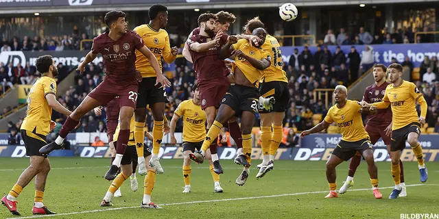 Matchrapport: Wolves-Manchester City 1-2