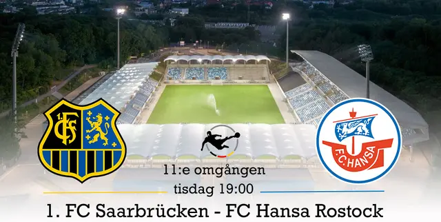 Inför 1. FC Saarbrücken - FC Hansa Rostock