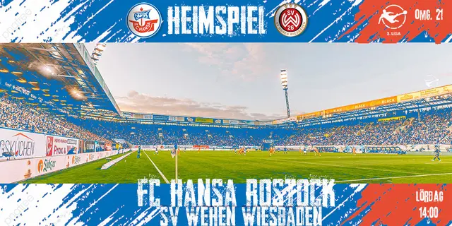 Inför FC Hansa Rostock - SV Wehen Wiesbaden