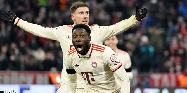 Drama in i sista sekunden när Bayern gick vidare i Champions League