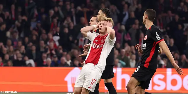 Ajax 1 - 2 Eintracht Frankfurt: Snöplig förlust