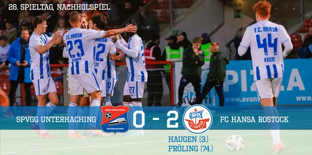 Norskt mål, svenskt mål - Hansa tar tre poäng i Unterhaching 