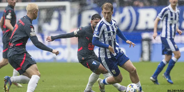 Blåvitt - MFF 1-0 - Där gick nog tåget