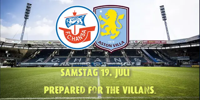 Hansa tar emot Aston Villa