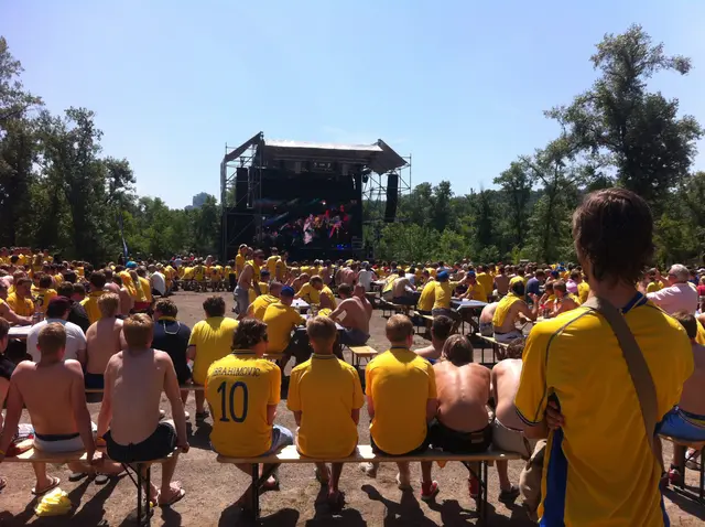 Fansen på Camp Sweden är redo för match!