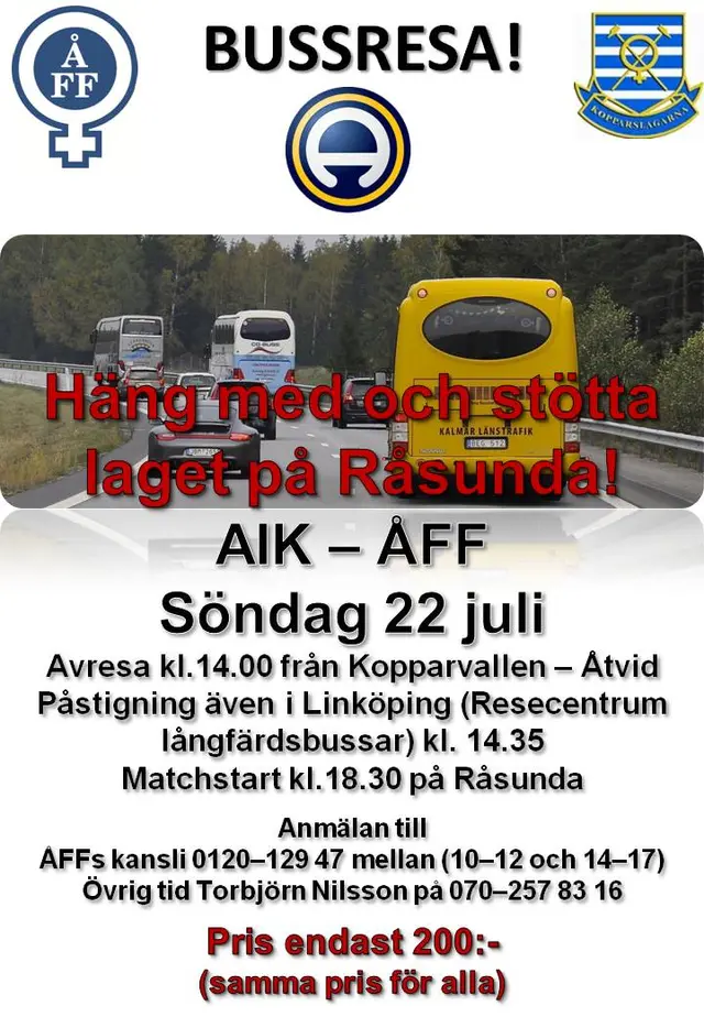 Bussresa till AIK borta (Dags att fylla buss nummer 2) 