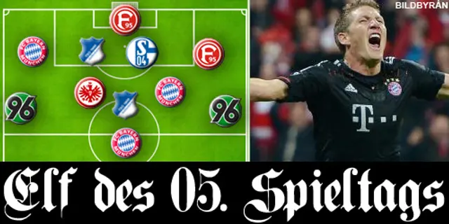 Omgångens elva i Bundesliga: Bayern dominerar