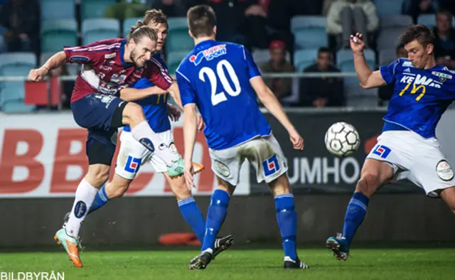 Rödblåa match- och glädjebilder