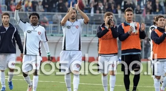 Pontedra-Salernitana 2-2: Bruten segersvit