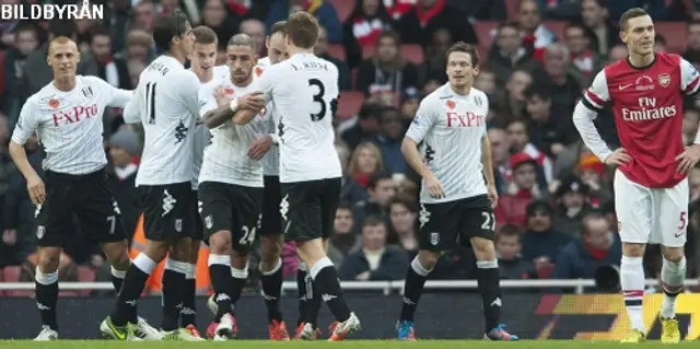 Arsenal - Fulham 3-3: Välförtjänt poäng på Emirates