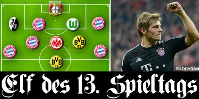 Omgångens elva i Bundesliga: Fem gånger Bayern efter 5-0