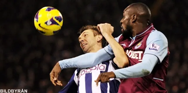 WBA lottades mot West Ham