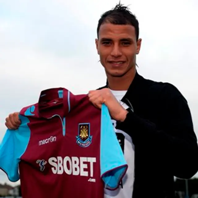 West Ham lånar Chamakh av Arsenal