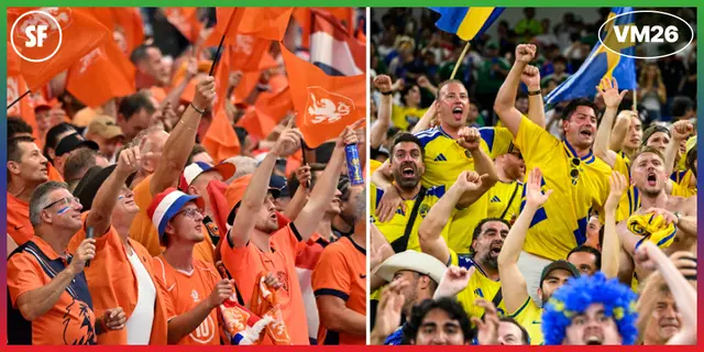 Supporterkampen i Houston: 15 000 orangea mot 7 000 blågula