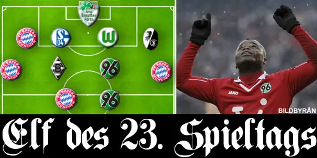 Omgångens elva i Bundesliga: Hannover och Bayern dominerade