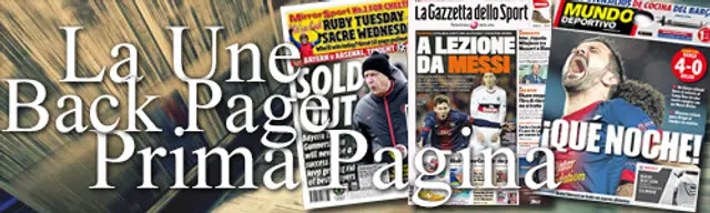 Morgonsvepet: ”Barça gudomligt - Arsenal 'ger upp'”