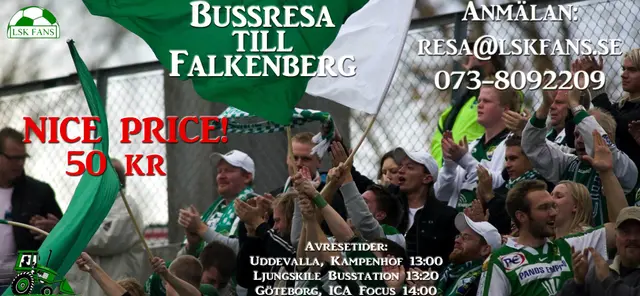 Buss till Falkenberg - Endast 50 kr