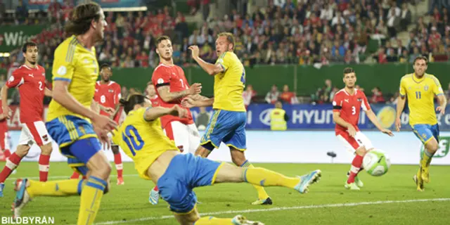 Österrike - Sverige 2-1 Tung förlust i kampen om andraplatsen