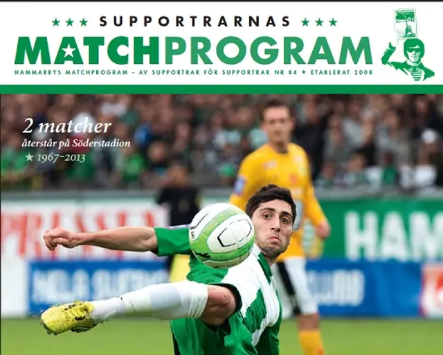 Supportrarnas matchprogram: "Jag har aldrig spelat släpande forward"