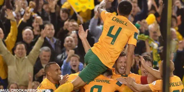 The Socceroos i Brasilien för vänskapsmatch.