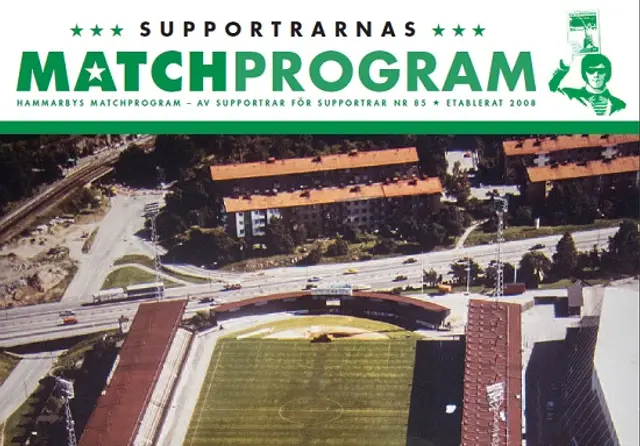 Supportrarnas matchprogram inför avskedet på Söderstadion