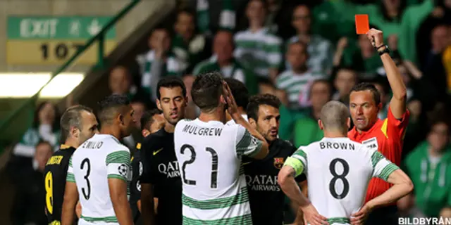 Celtic - Barcelona 0-1 Onödig utvisning fällde avgörandet