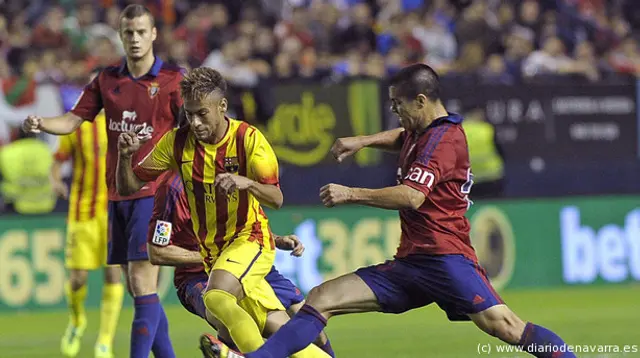 Osasuna bröt Barcelonas svit