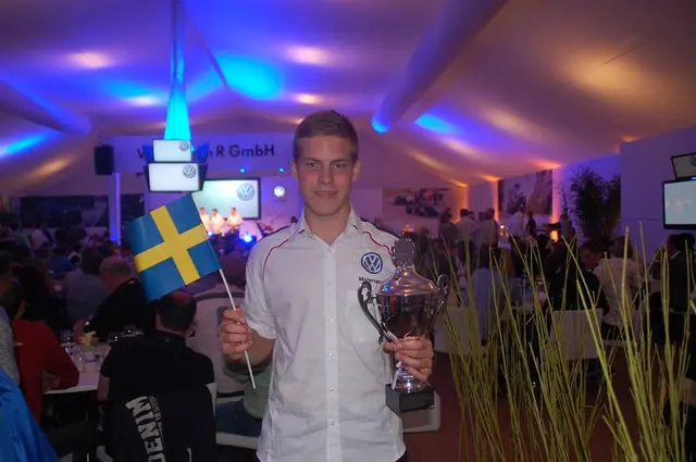 På pallen i Hockenheim 