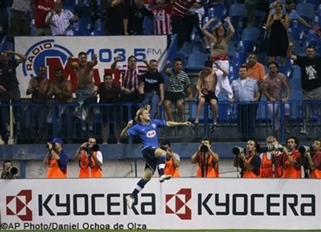 Diego Forlán tog Atléti vidare till UEFA Cupen!