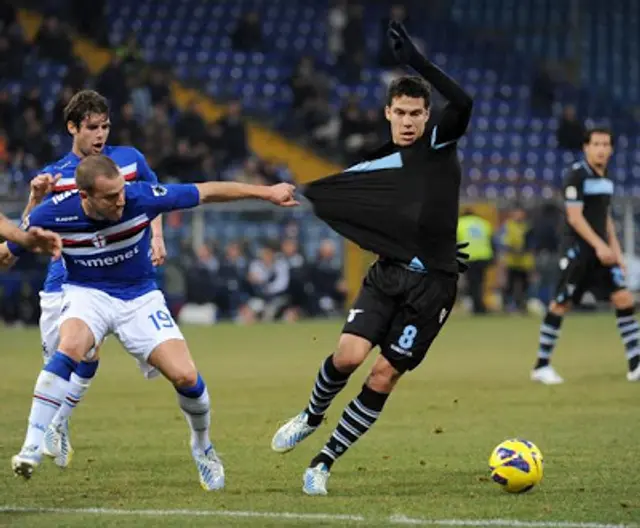 Sampdoria-Lazio: Flytpoäng i Genua