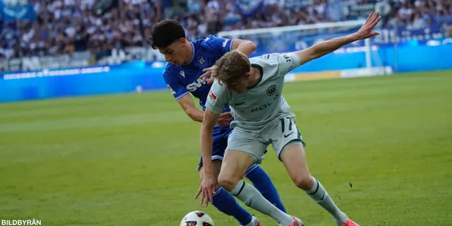 Alexander Bernhardsson blev tvåmålsskytt när Wolfsburg körde över Darmstadt
