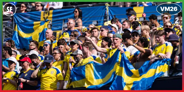 Bildextra: Svenska fansen på på plats