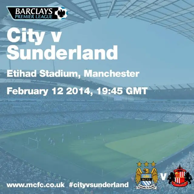 City - Sunderland inställd