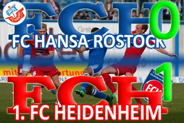 Hansa förlorade hemma mot Heidenheim