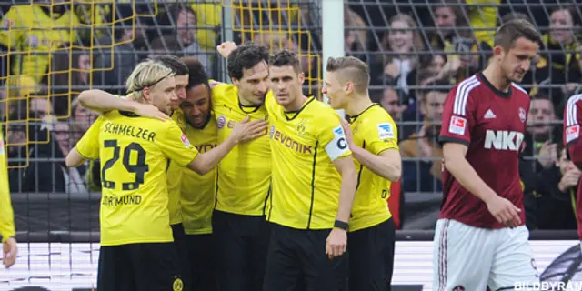 Borussia Dortmund – 1. FC Nürnberg 3-0: Till slut segrade offensiven