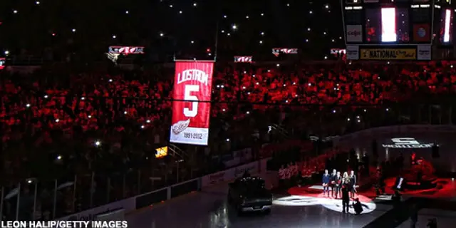Lidströms tröja hissades upp i taket 