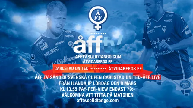 ÅFF TV sänder Carlstad United-ÅFF