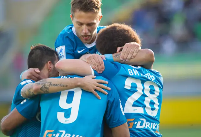 Anzji 1 - 2 Zenit. Femte raka segern gör Villas-Boas historisk