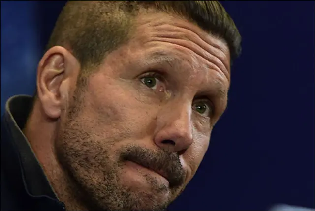 Diego Simeone: "Fokus ligger på Valencia, Valencia och Valencia"