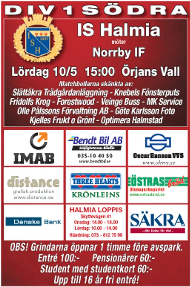 Inför IS Halmia – Norrby IF