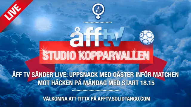 WebbTV: Studio Kopparvallen LIVE-Uppsnack inför matchen mot Häcken